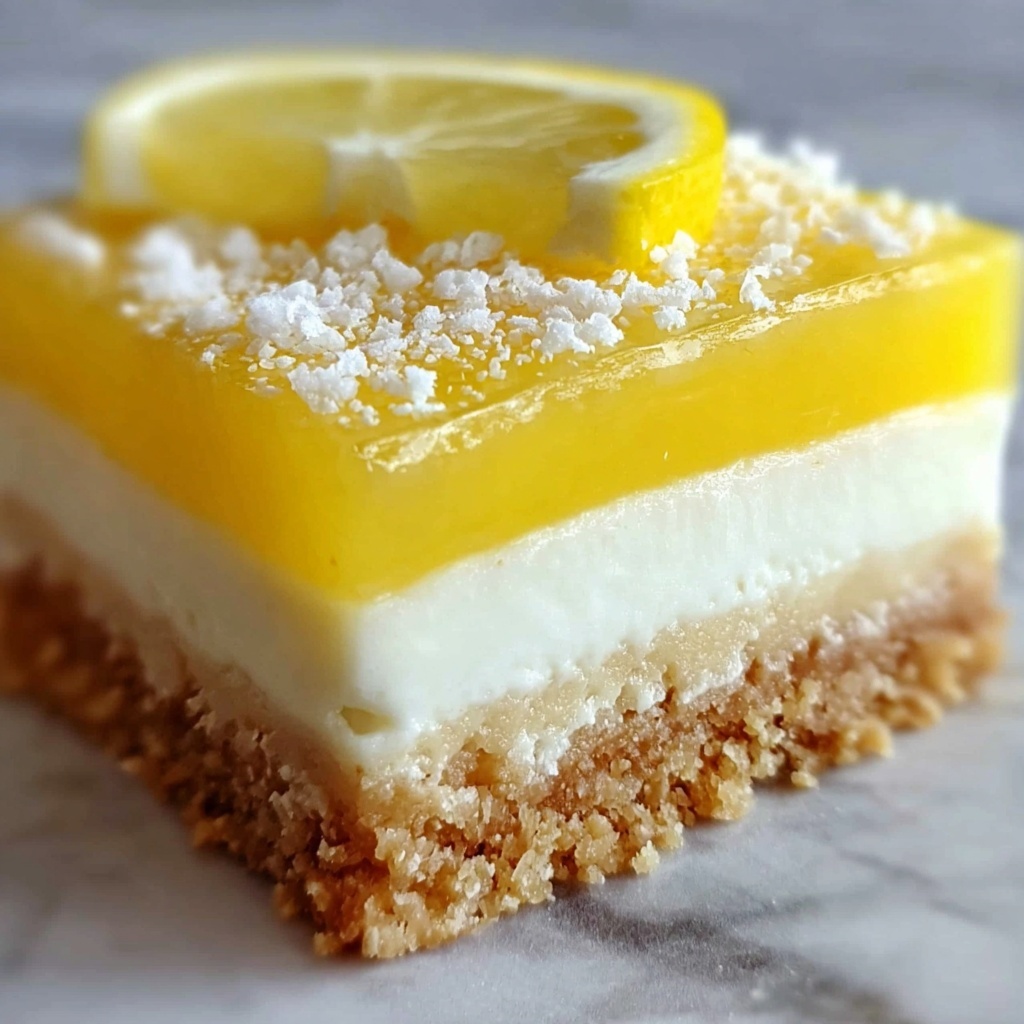 No-Bake Lemon Curd Dream Slice Recipe - Recipe Image