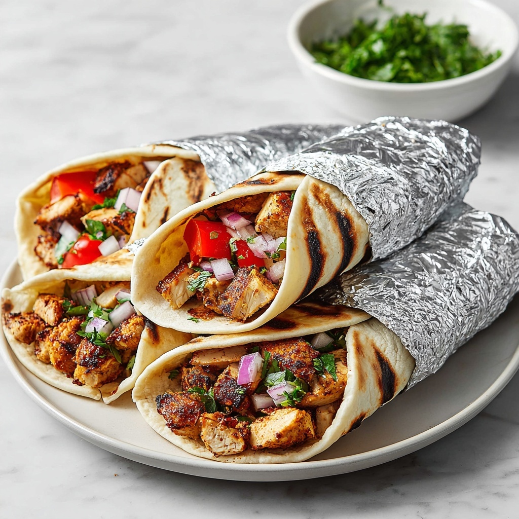 Grilled Chicken Gyro Wraps Recipe - Recipe Image