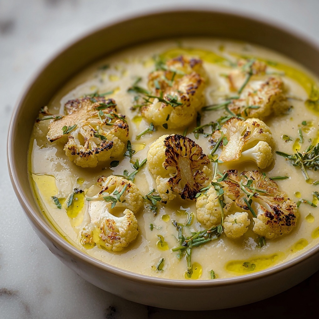 Mediterranean-Style Cauliflower Soup Recipe - Recipe Image