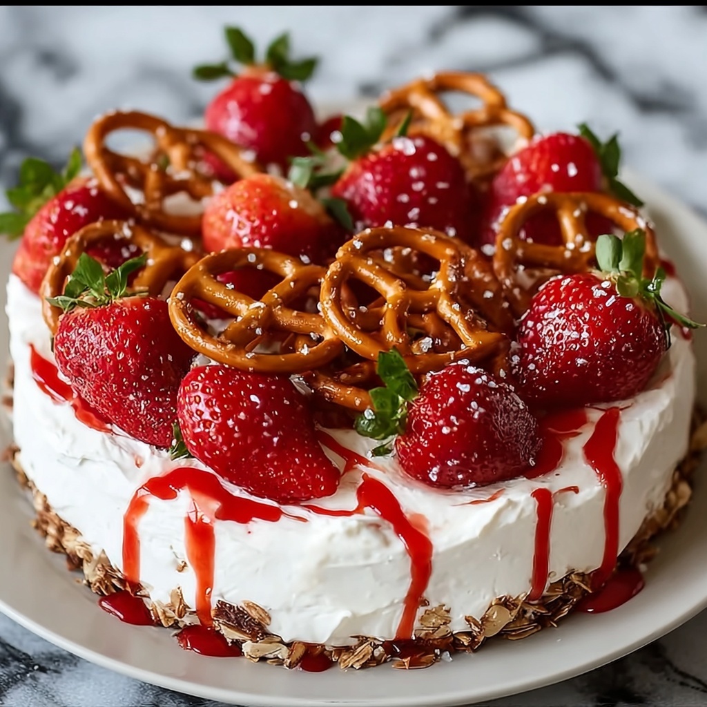 Strawberry Pretzel Salad Recipe - Recipe Image
