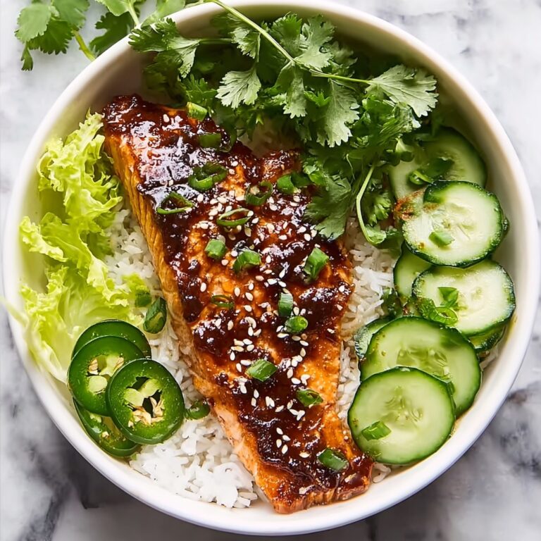 Crunchy Brown Rice Salmon Bowls with Herbed Tahini Dressing Recipe