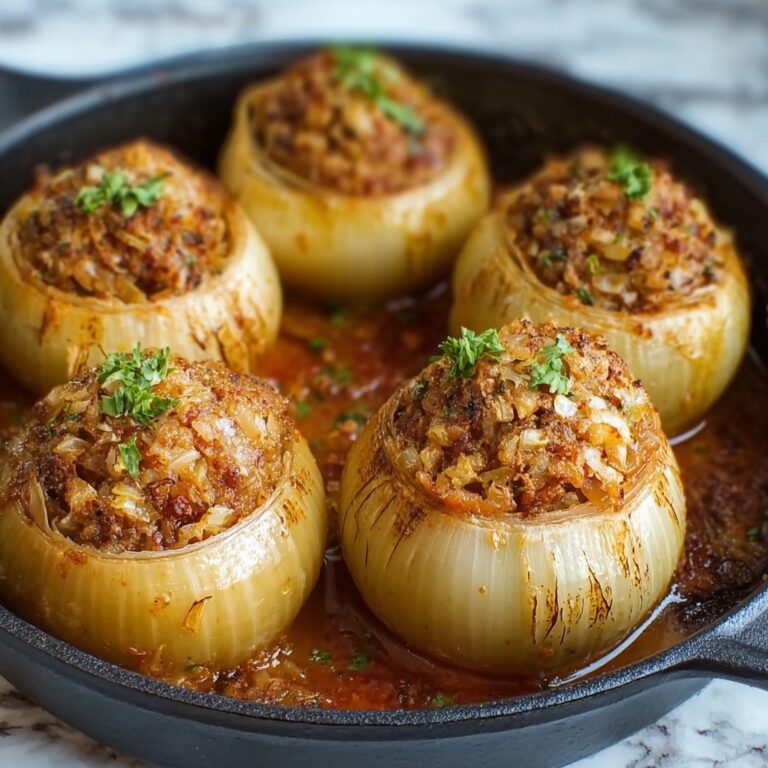 Greek Stuffed Onions (Salantourmasi) Recipe
