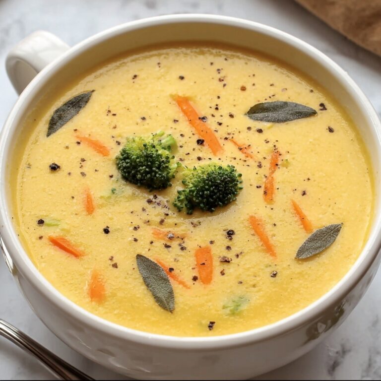 Skinny Broccoli Cheddar Soup Recipe