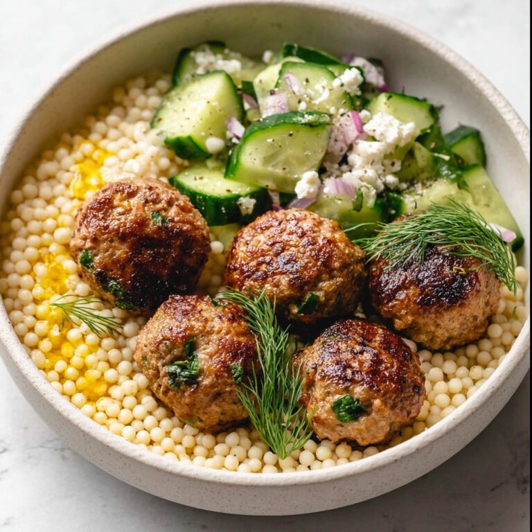 Herby Greek Chicken Meatballs Recipe