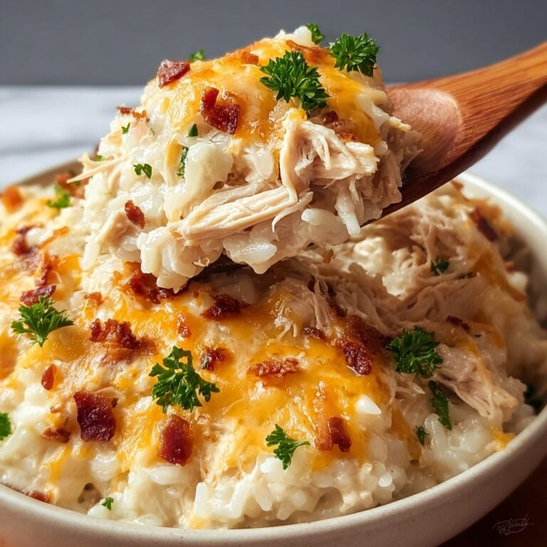 Chicken Alfredo Rice Casserole Recipe