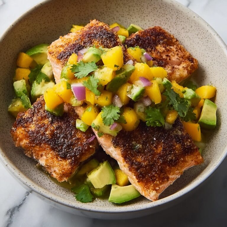 BBQ Salmon with Mango Avocado Salsa Recipe