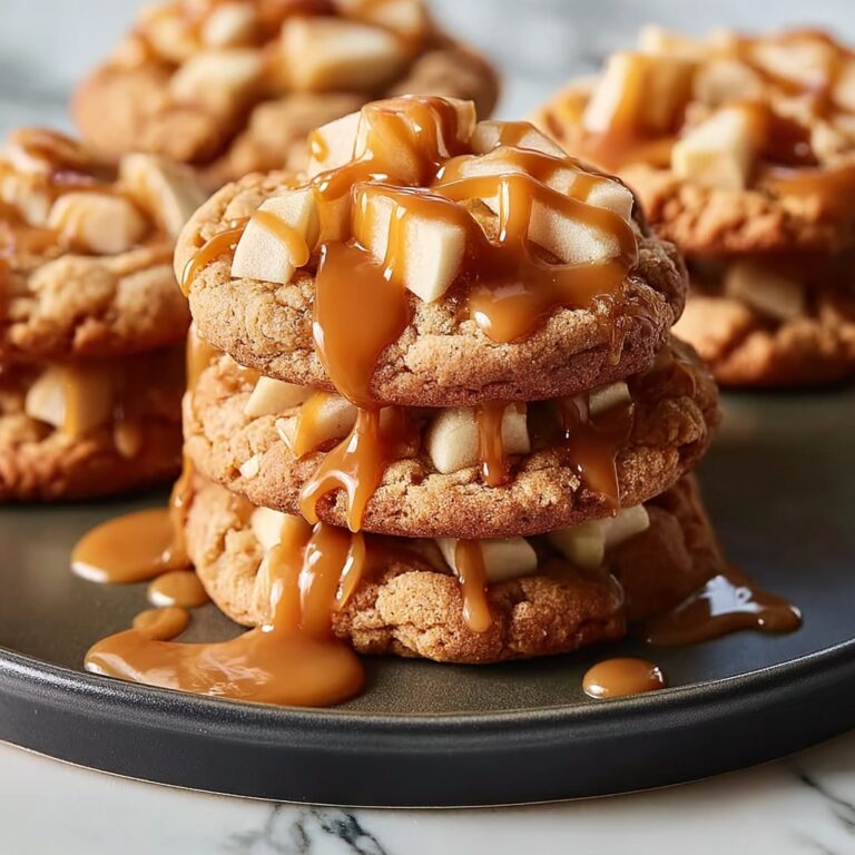 Caramel-Drizzled Apple Cinnamon Cookies Recipe