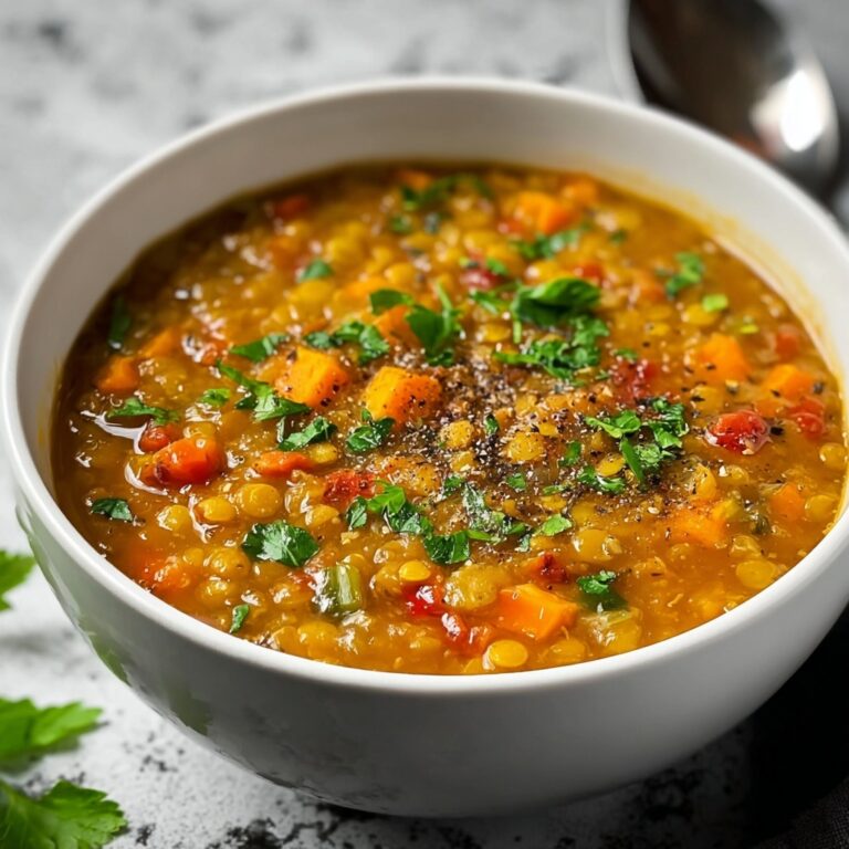 Hearty Lentil Soup with Ground Beef Recipe