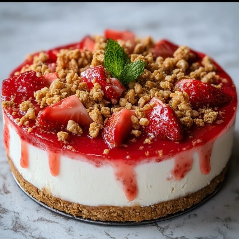 Strawberry Krunch Cheesecake Recipe