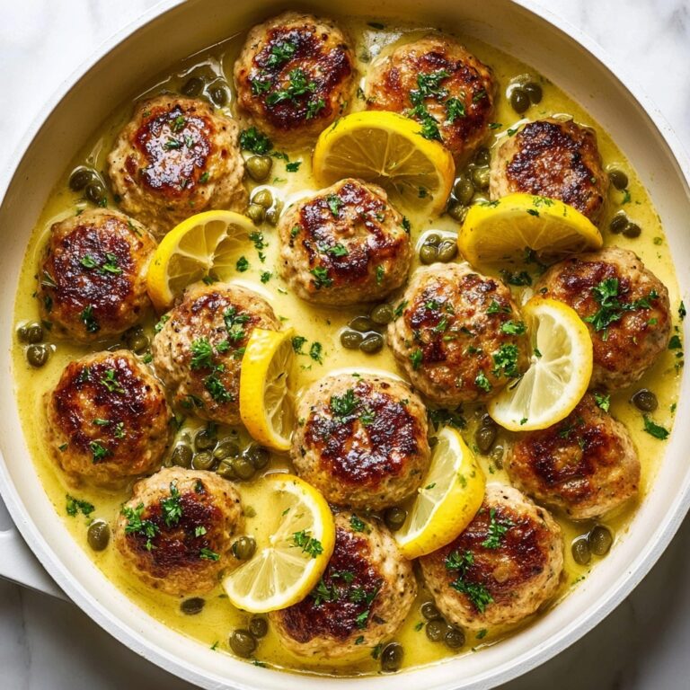 Chicken Piccata Meatballs Recipe
