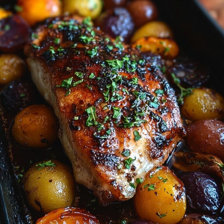 One Pan Balsamic Chicken and Veggies Recipe