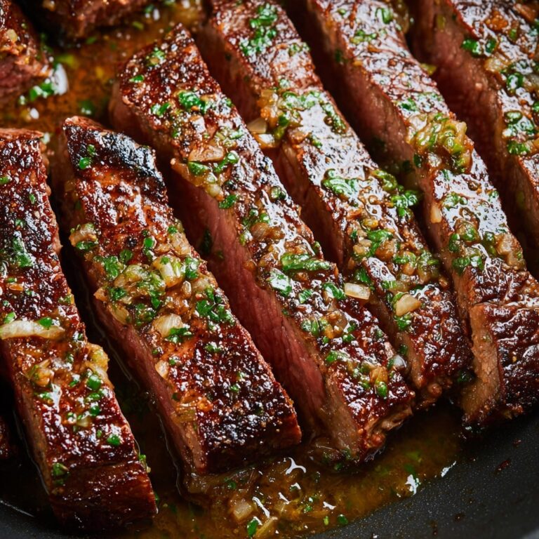 Garlic Butter Skillet Flank Steak Oven Recipe