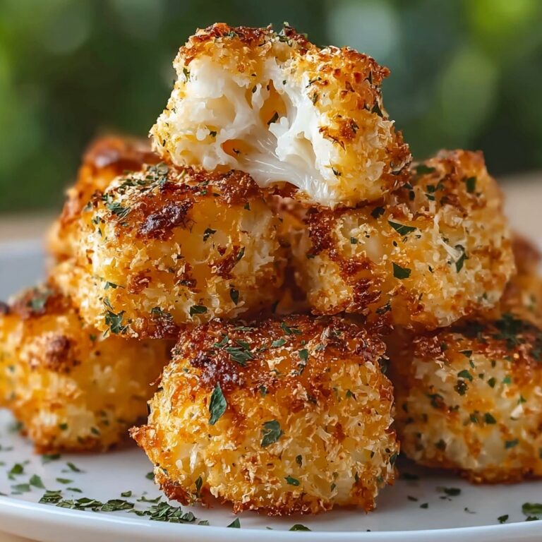 Roasted Garlic Cauliflower Tots Recipe