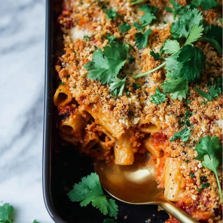 Cheesy Baked Mostaccioli Recipe