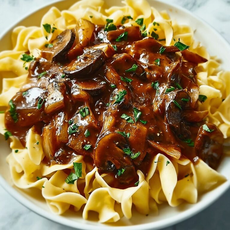 Rustic Beef Stroganoff with Egg Noodles Recipe