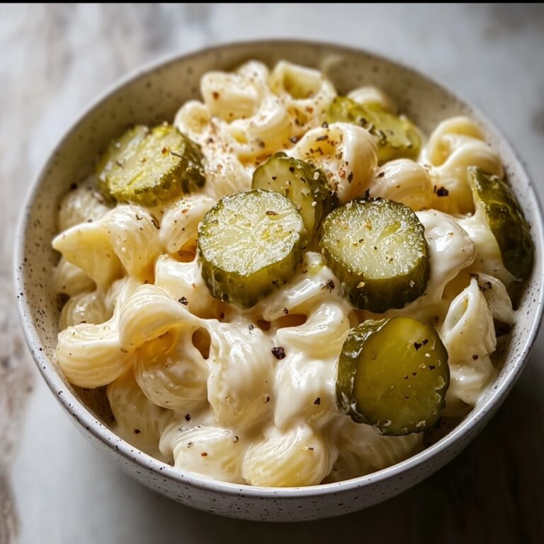 Classic Dill Pickle Macaroni Salad Recipe