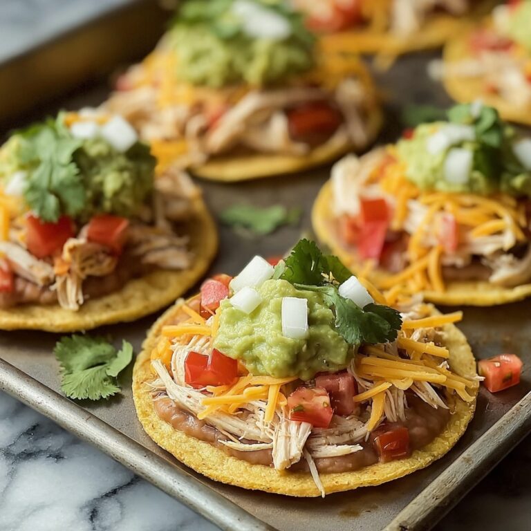 Easy Chicken Tostadas Recipe