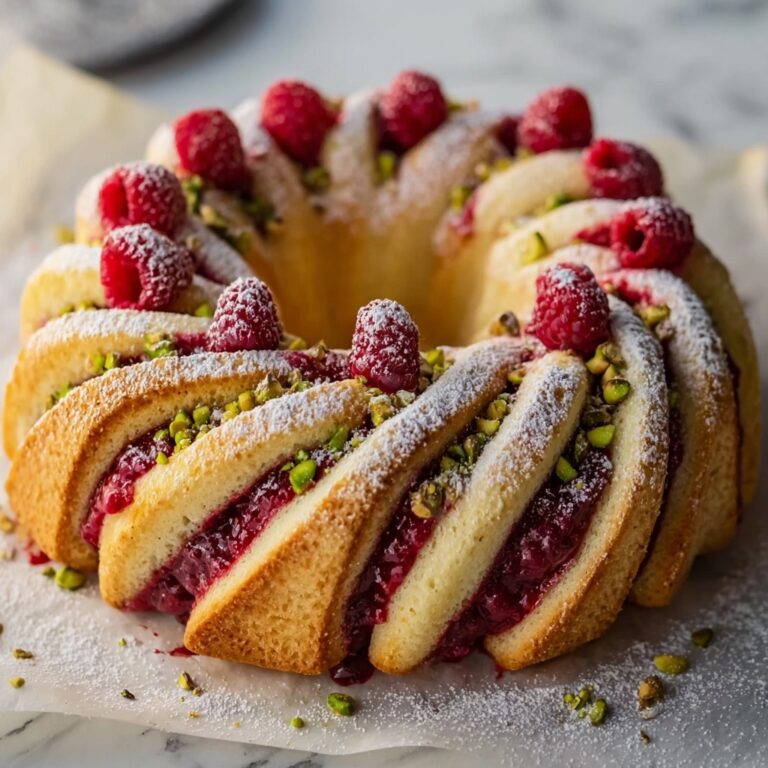 Raspberry and Pistachio Wreath Recipe