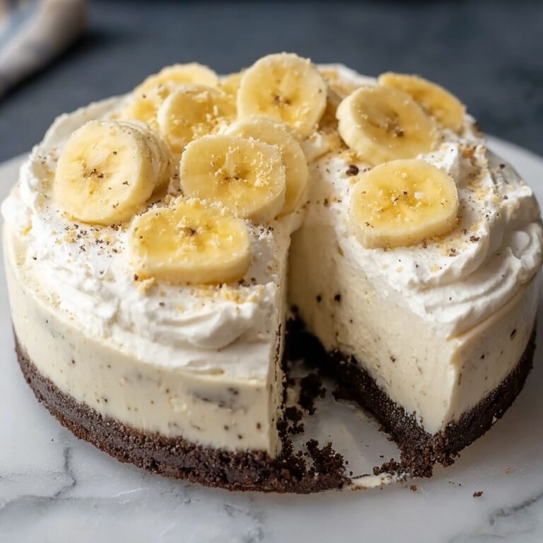 Banana Cheesecake with Banana Cream Pie Topping Recipe