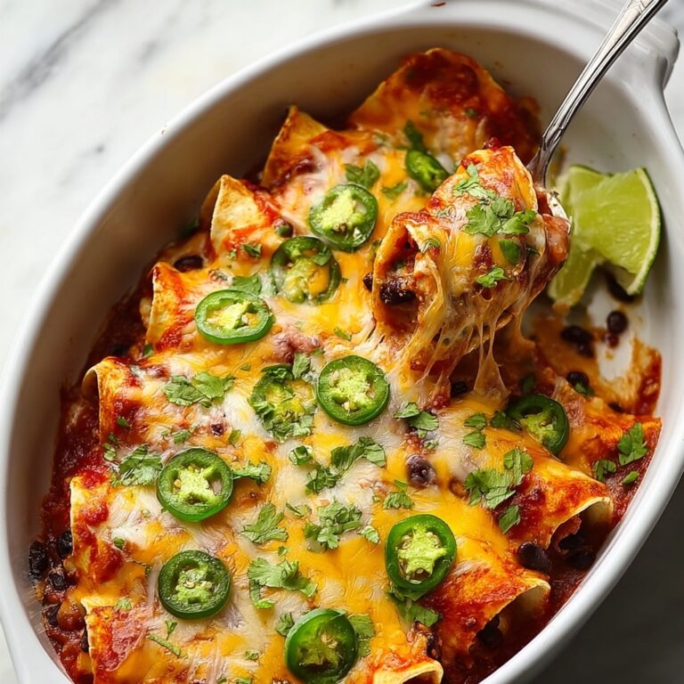 Black Bean and Veggie Enchiladas with Homemade Enchilada Sauce Recipe
