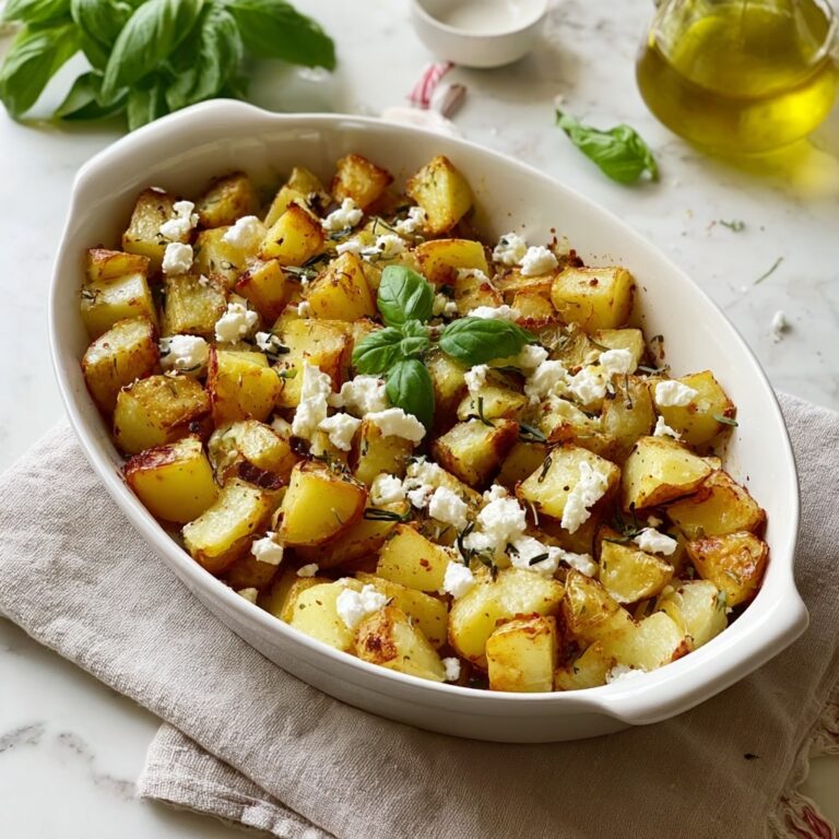 Baked Feta Potatoes with Lemon and Herbs Recipe