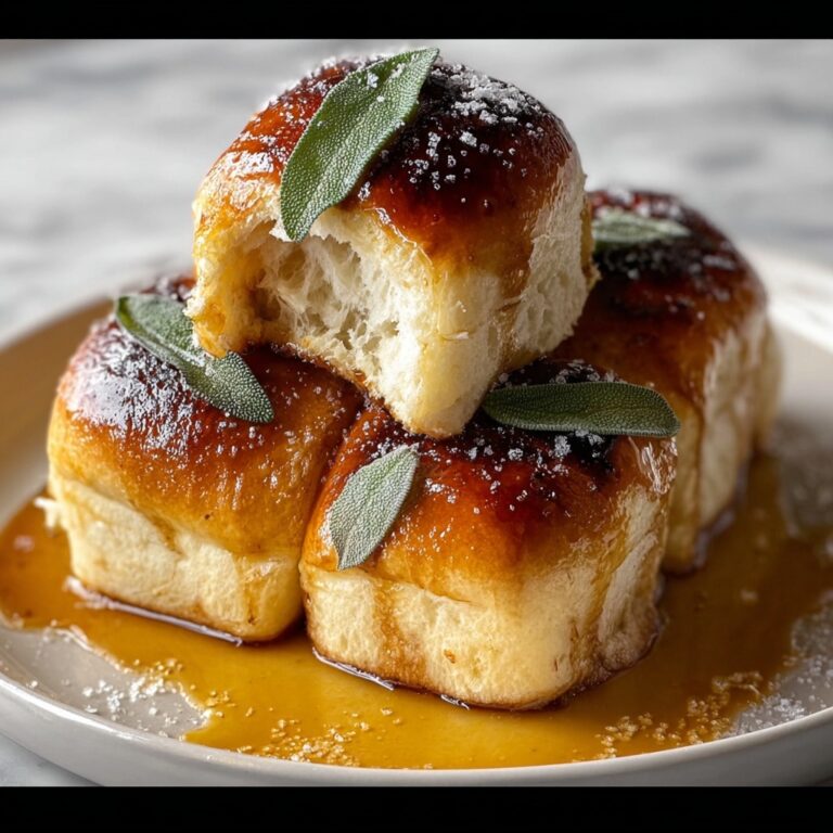 Salted Sage Honey Butter Brioche Rolls Recipe