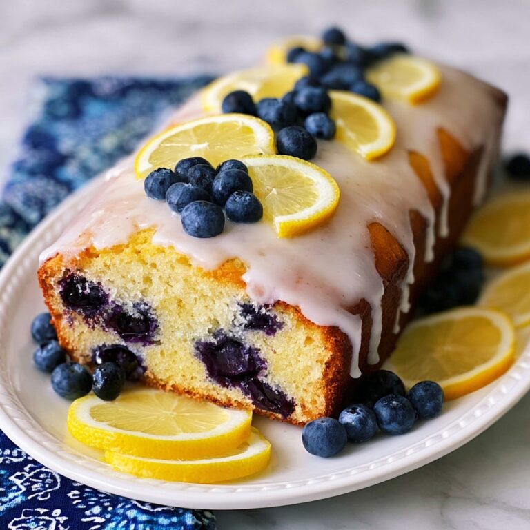 Lemon Blueberry Loaf with Lemon Glaze Recipe