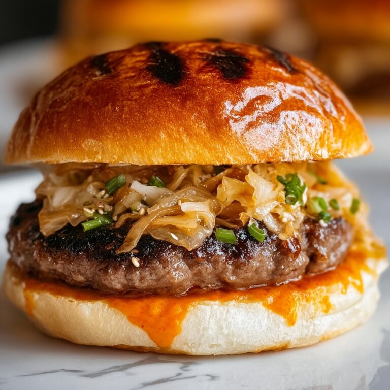 Bulgogi Kimchi Burger Recipe