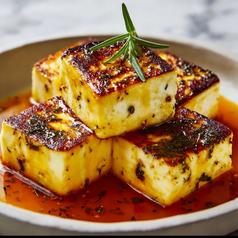 Crispy Pan-Fried Feta with Thyme and Pepper-Infused Honey Recipe
