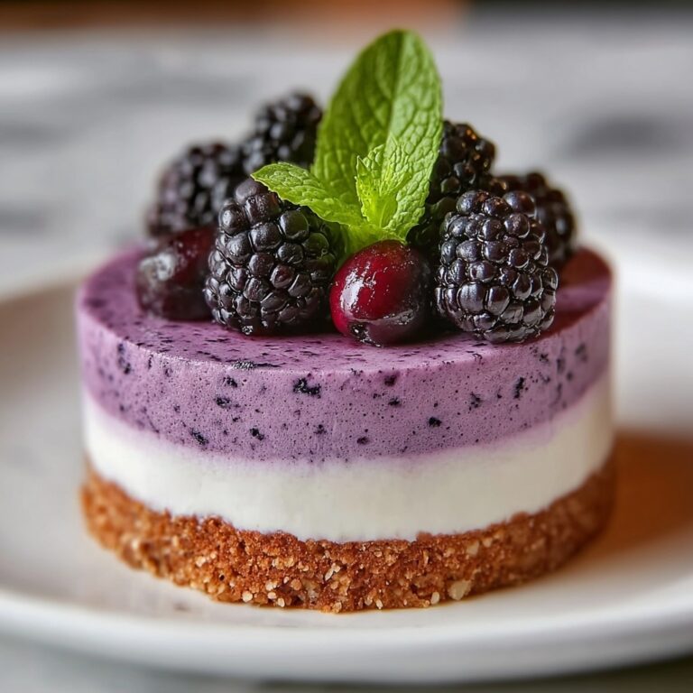 Elegant White Chocolate Blackberry Mousse Cheesecake Recipe
