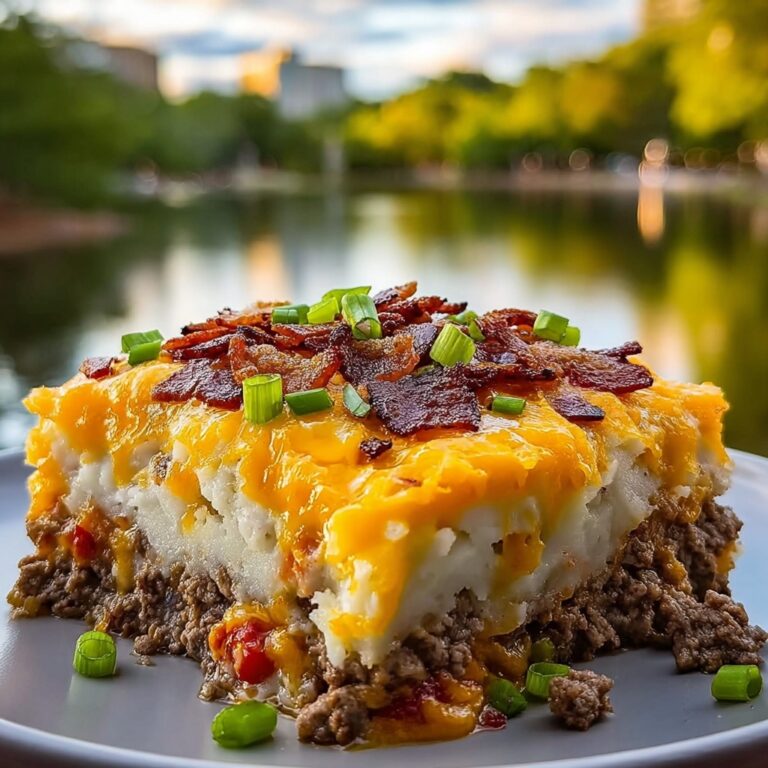 Cheesy Loaded Meatloaf Casserole Recipe