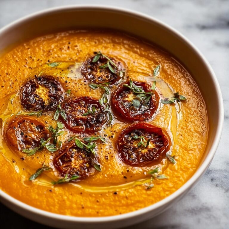 Creamy Roasted Garlic Tomato Soup Recipe