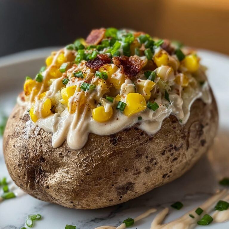 Loaded Baked Potatoes with Cheddar, Bacon Aioli, and Green Onions Recipe