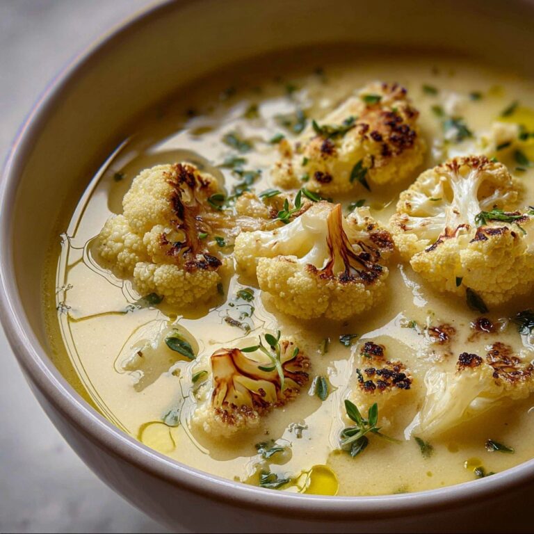 Mediterranean-Style Cauliflower Soup Recipe