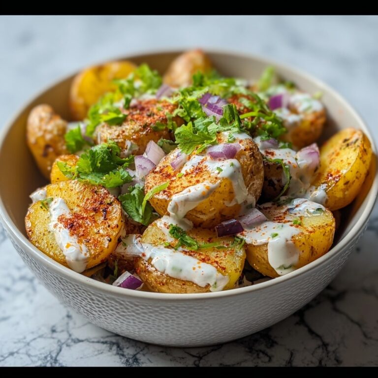 Chaat Masala Potatoes with Yoghurt Recipe