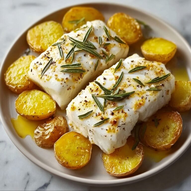 Delicious Cod & Potatoes in Creamy Rosemary Dream Sauce Recipe
