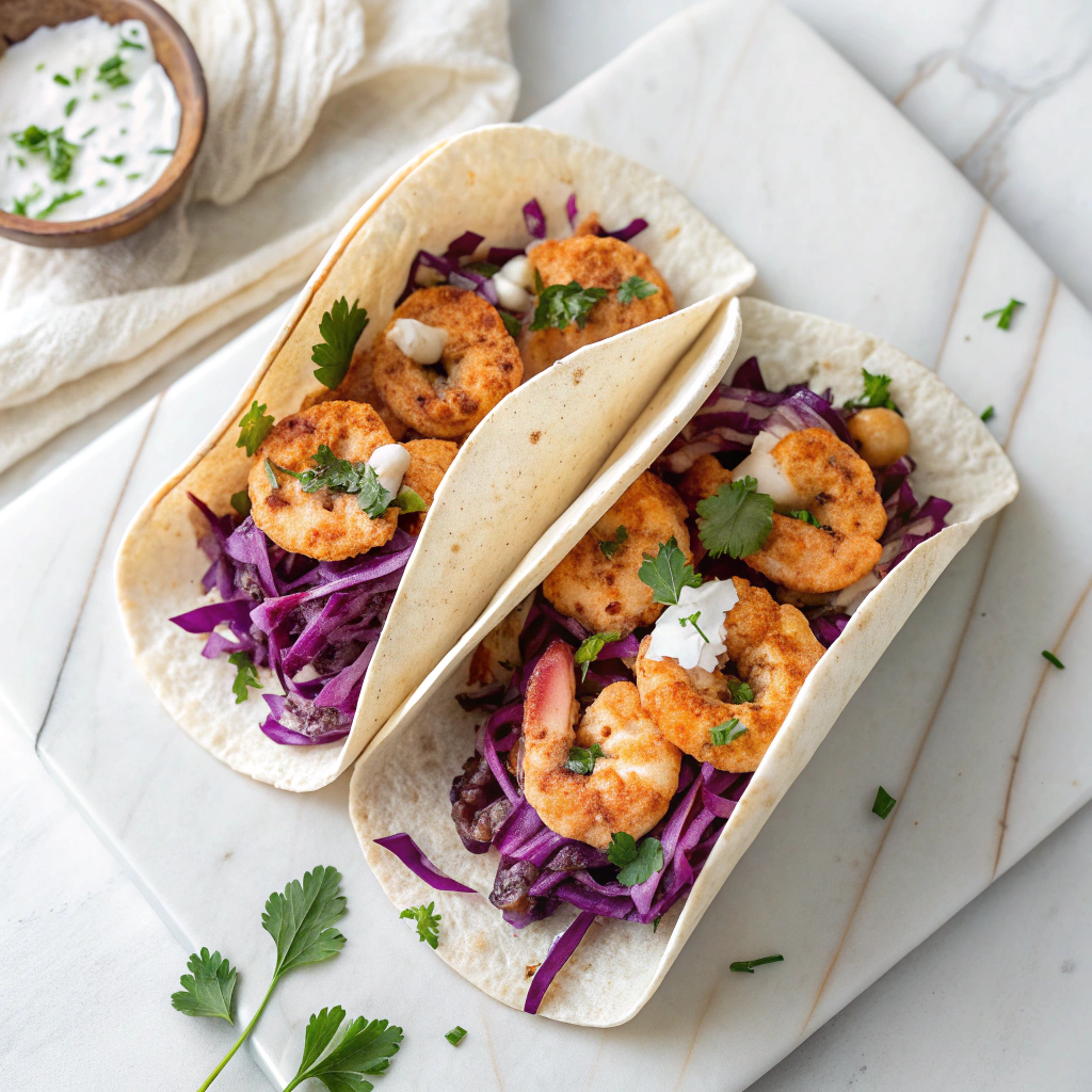 Jerk Shrimp Tacos with Pineapple Salsa Recipe - Recipe Image