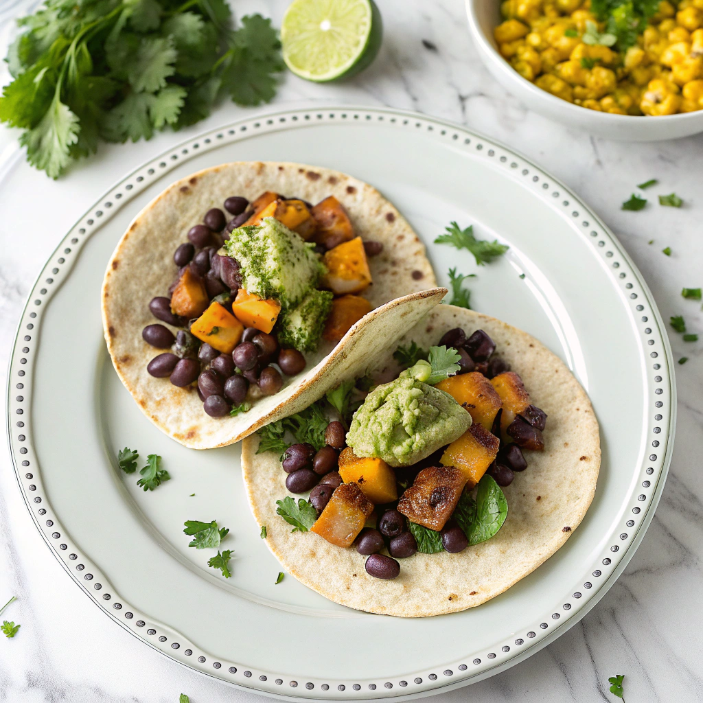 Black Bean Sweet Potato Tacos Recipe - Recipe Image