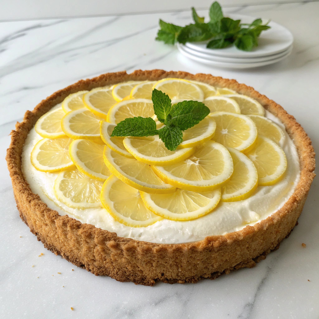 No-Bake Lemonade Pie Recipe - Recipe Image