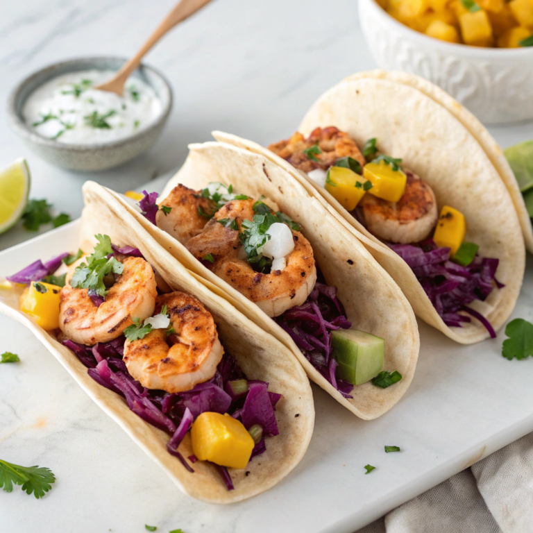 Jerk Shrimp Tacos with Pineapple Salsa Recipe