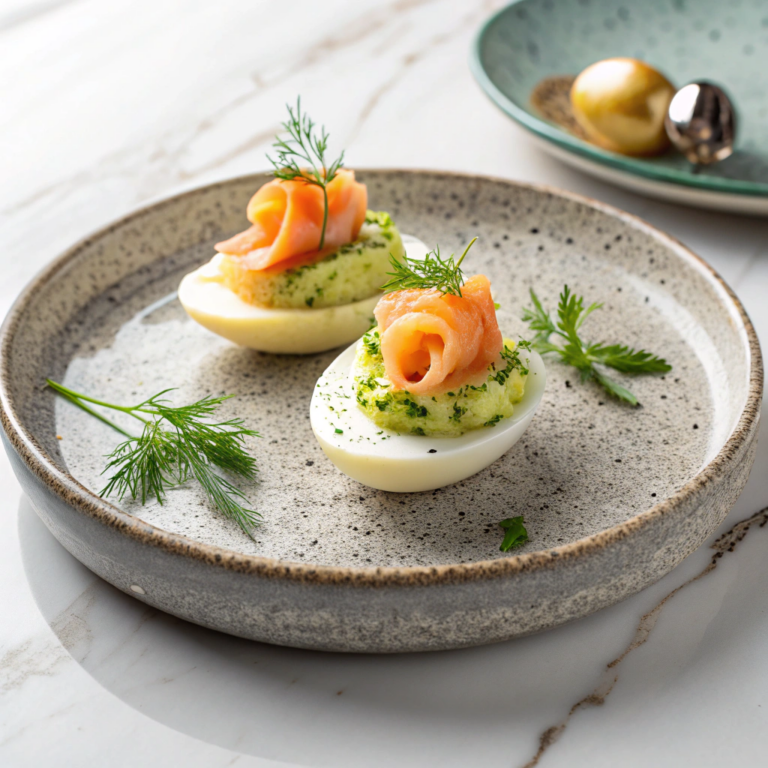 Smoked Salmon and Avocado Eggs Royale Recipe
