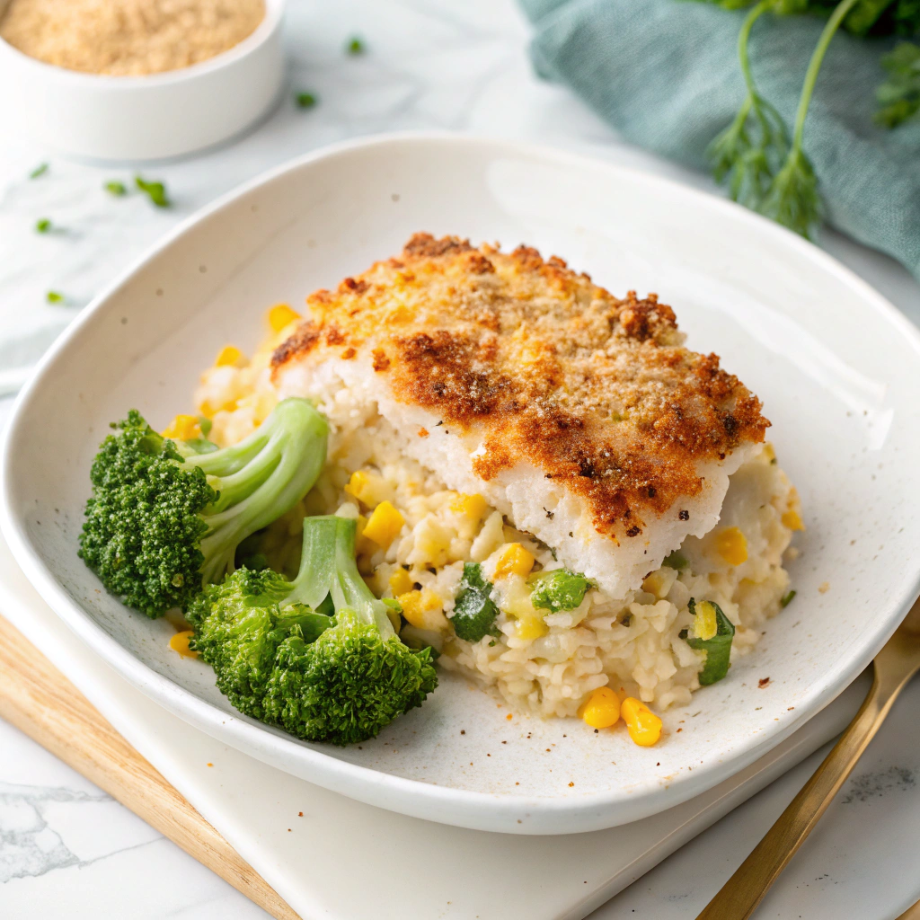 Rotisserie Chicken and Rice Casserole Recipe - Recipe Image