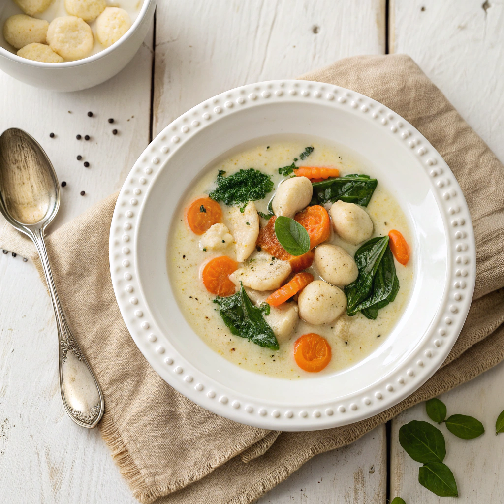 Olive Garden Chicken Gnocchi Soup Recipe - Recipe Image
