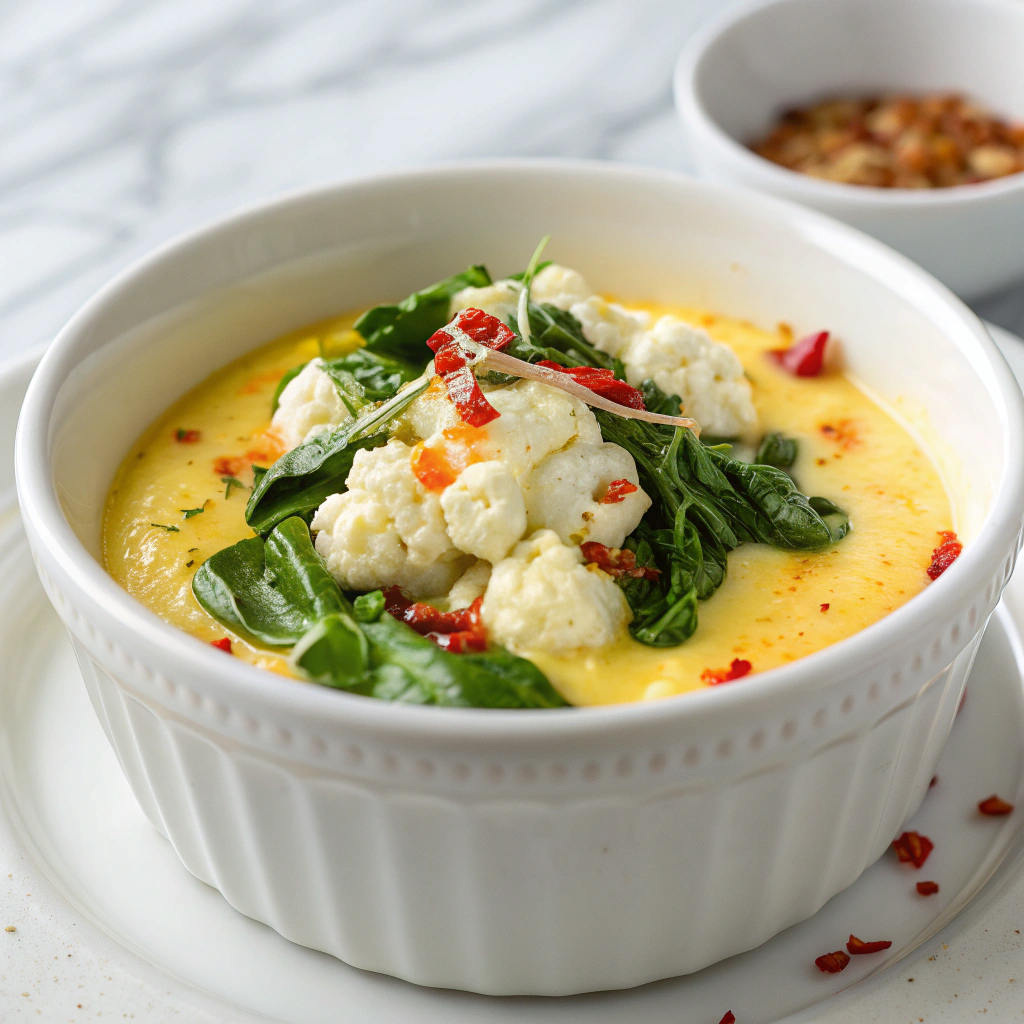 Scrambled Eggs with Spinach Recipe - Recipe Image