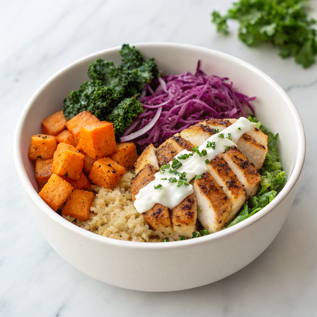 Blackened Chicken and Sweet Potato Bowls Recipe - Recipe Image