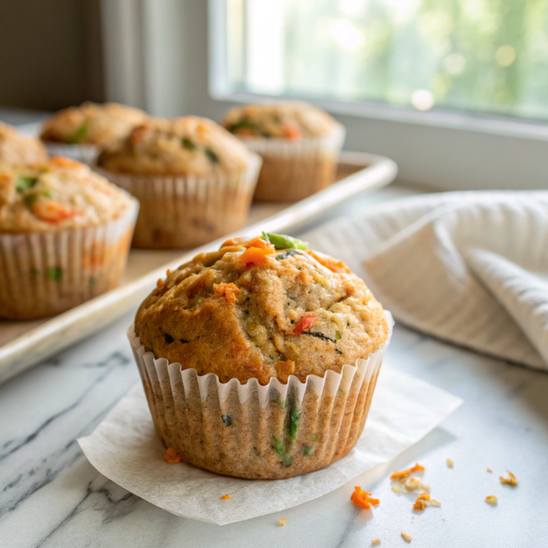 Zucchini Carrot Oatmeal Muffins Recipe