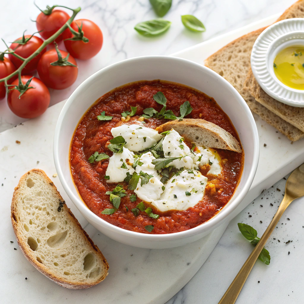 Shakshuka with Feta & Avocado Salad Recipe - Recipe Image