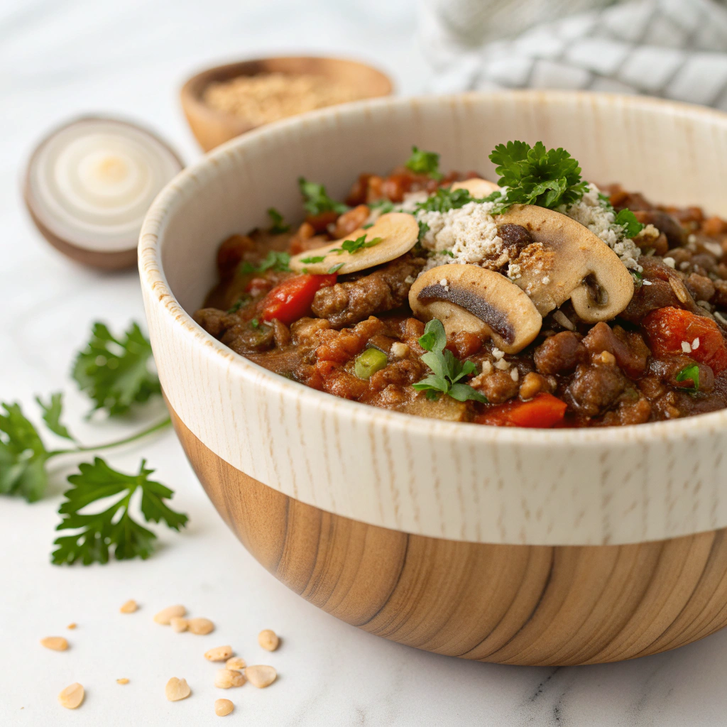 Lentil and Mushroom Bolognese Recipe - Recipe Image