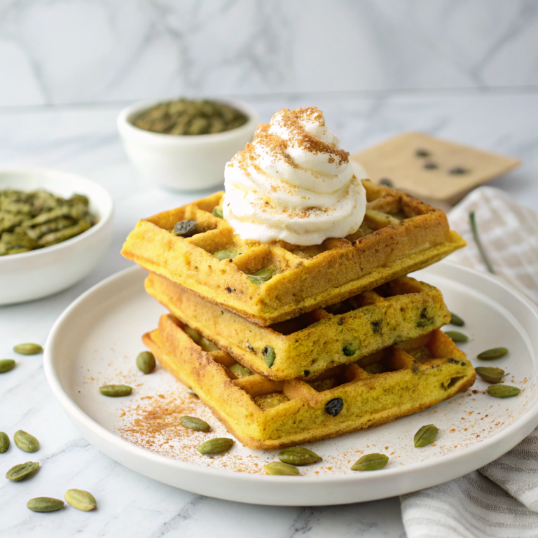 Pumpkin Protein Waffles Recipe