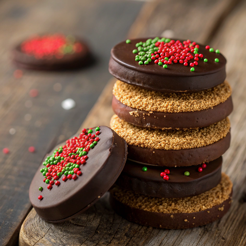 Chocolate Shortbread Cookies Recipe - Recipe Image